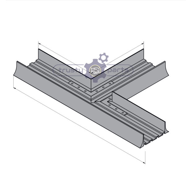 3-Way Connection for PVC 2-Sided Kerb