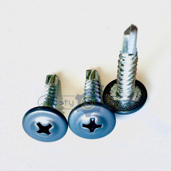 SELF DRILLING LOW PROFILE WAFER SCREWS 4.8X22 mm-GREY RAL 7016