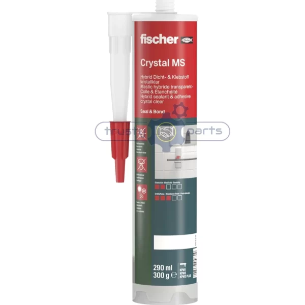 Fischer Construction Adhesive - Crystal Clear MS 290ml