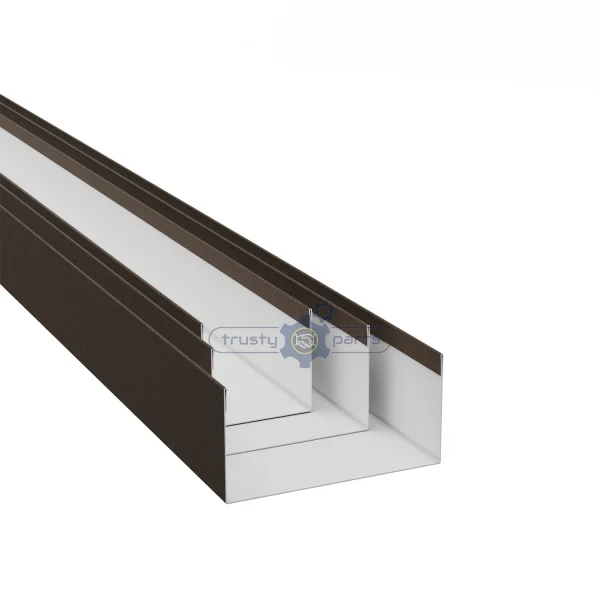 Coloured Plastisol Metal Food Safe Channel Vandyke Brown