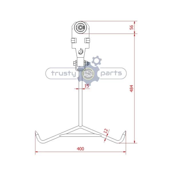 Twin Track Roller – V Shaped Meat Hanger 15mm