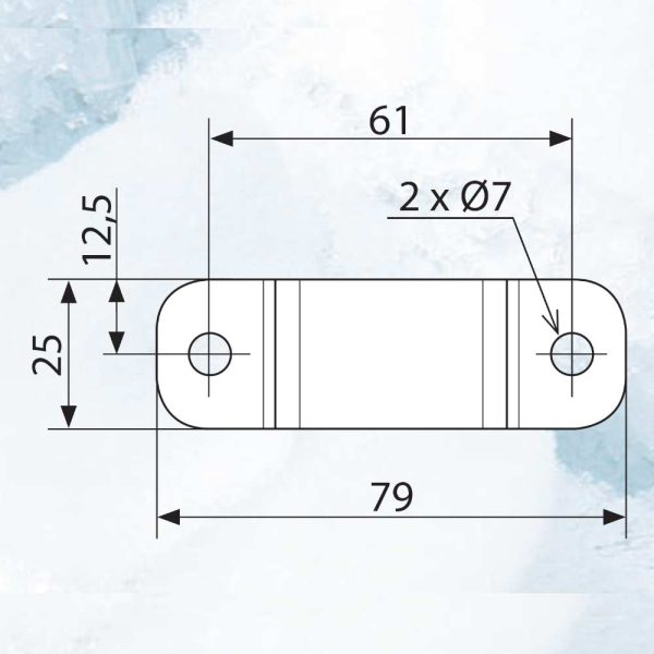SHELVING WALL BRACKET for Fermostock shelving system