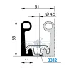 Fermod 8511 Sliding Door Gasket