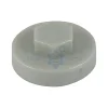 Hex Head Cover Caps - White 16mm