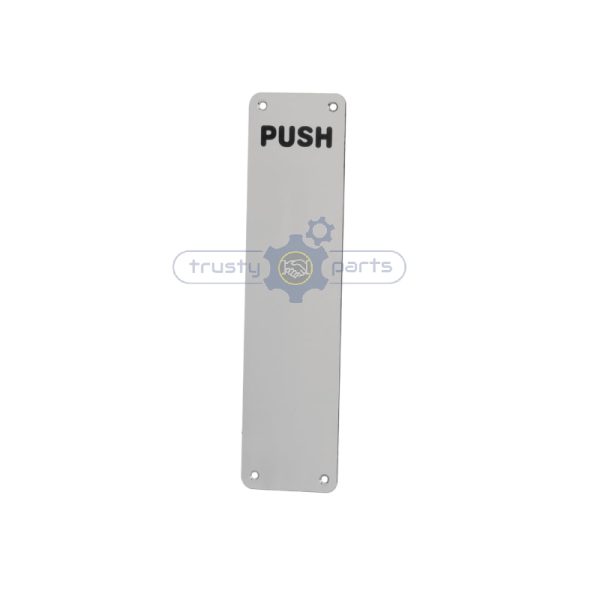 D-Bar Door Pull Handle on Plate Stainless Steel