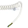 Extendable electrical curly cable, length adjustable