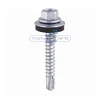Hex Head Self Drilling Screws Light Section EPDM Washer Exterior