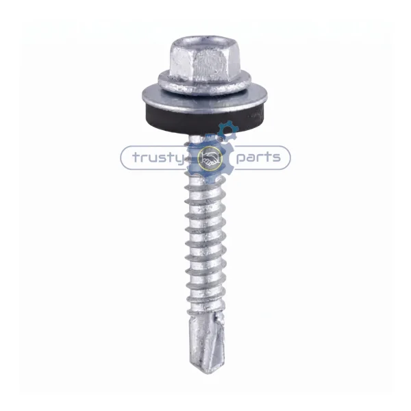Hex Head Self Drilling Screws Light Section EPDM Washer Exterior