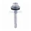 Hex Head Self Drilling Screws Light Section EPDM Washer Exterior