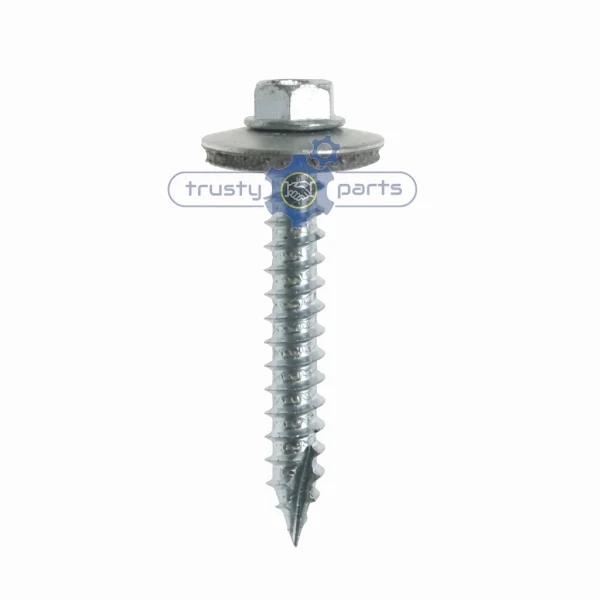 METALFIX GASH POINT SCREW 8u ZINC PLATED STEEL WITH 19mm WASHER