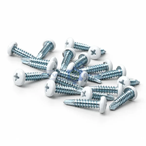 White Head Self-Drilling Screws - Pan Head 4.8 mm